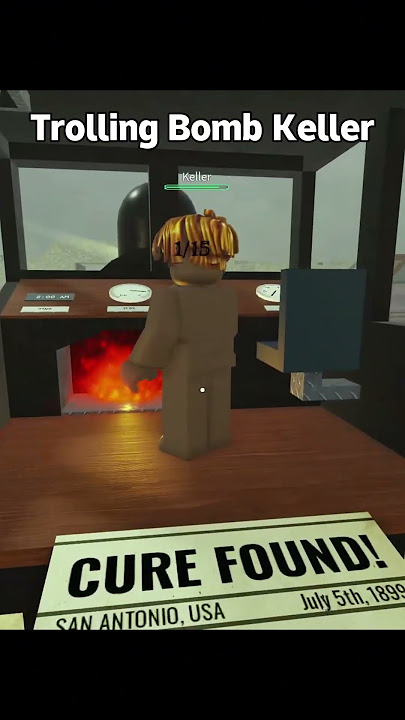Trolling Fake Bomb Keller😂  #roblox #deadrails #longr