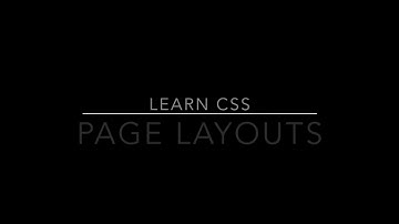 Learn CSS: Page Layouts
