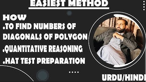 How to find the Number of Diagonal form in a Polygon.HAT and general NTS test tricks