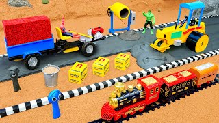 DIY Mini Tractor and Road Roller – Science Project to Build Concrete Roads