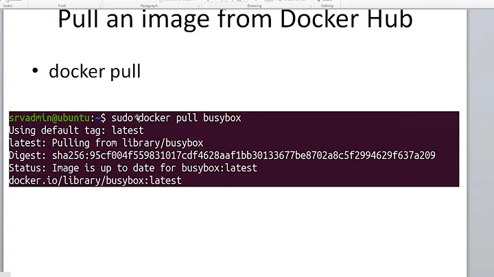 Docker pull command