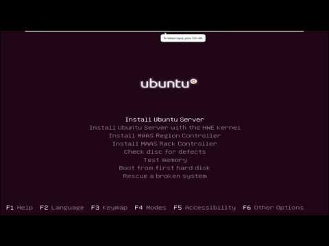 Install Ubuntu Server 16.04 LTS Xenial