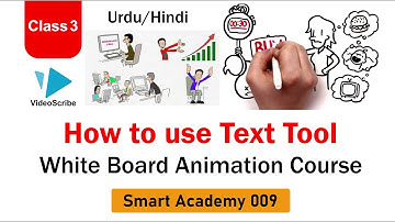 How to use Text tool in videoscribe || Complete Tutorial || White Board Animation Course.