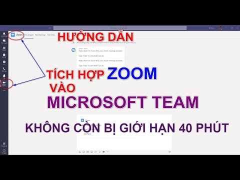 Hướng dẫn dạy học online, trực tuyến bằng Microsoft Team:Tích hợp phần mềm Zoom miễn phí |Thầy Giáp