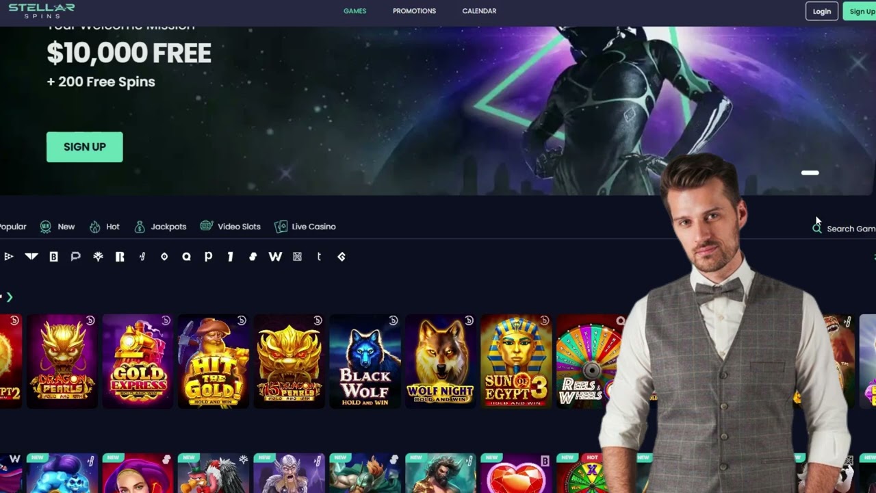 Stellar Spins Casino Mobile Interface