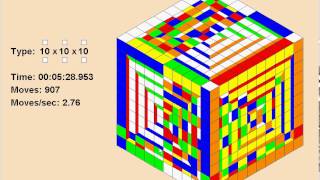 10x10x10 Supercube in 13:41