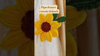 Pinterest Curtain Makeover 🌸 Easy DIY Curtain Tieback Hack #pipecleaner #curtaintieback