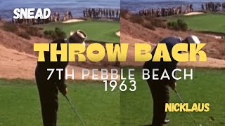 Snead and Nicklaus | 7th hole Pebble Beach 1963