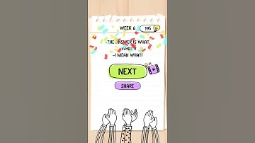 Brain Test Weekly Challenge Week 6 Solution or Walkthrough