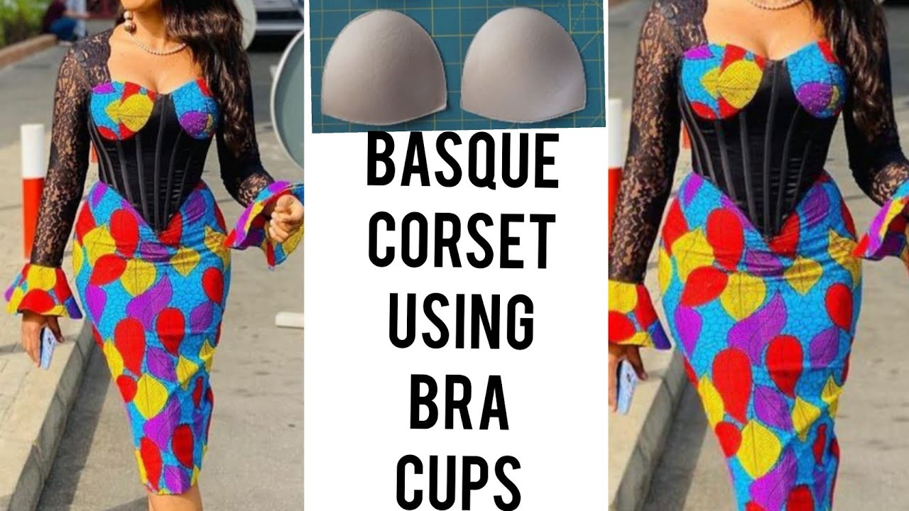 Pt1 How To Make A Dartless Corset Dress With Bra Cup  How To Draft A  Dartless Corset For Beginners 