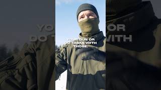 How do you balance gloves and gun handling in the cold?