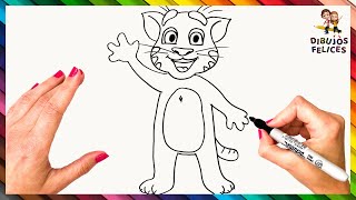 Cómo Dibujar A Talking Tom ? Dibujos Para Niños