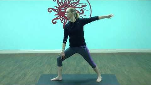 Bent knee triangle pose