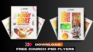 FREE PSD Church Flyer Files - Fully Editable!