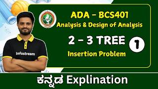 2 - 3 tree problem | ADA - BCS401 | VTU &All universities
