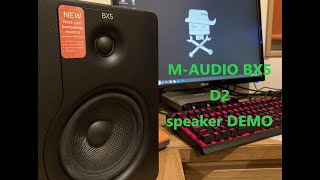 M-AUDIO BX5 D2 モニタースピーカーを鳴らしてみた / speaker DEMO test アクティブスピーカー