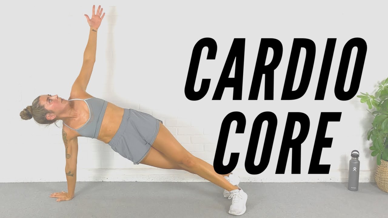 Intense 20 Minute Cardio Core Workout with no equipment YouTube