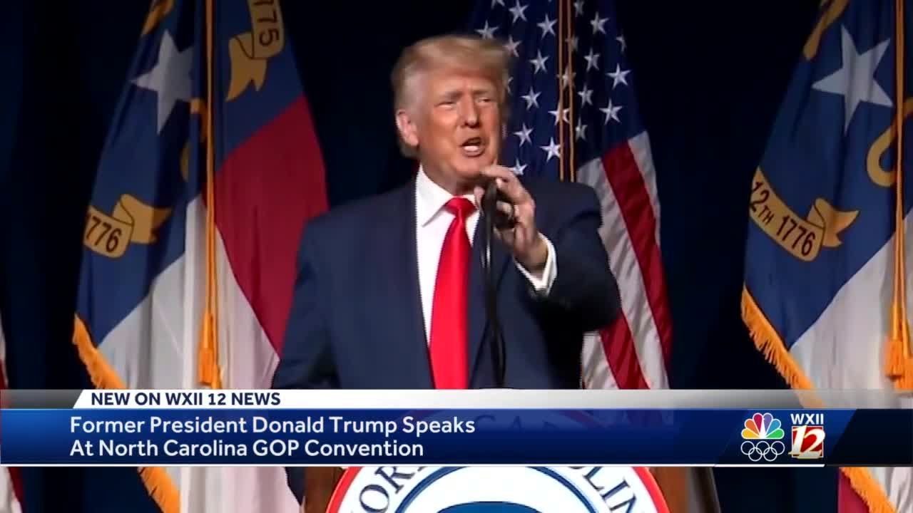 Donald Trump endorses Congressman Ted Budd for Senate during Greenville visit