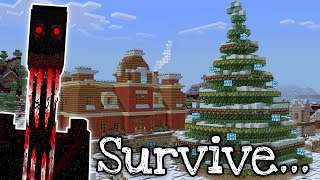 I Made Minecraft’s Most Nostalgic Christmas Map Terrifying…