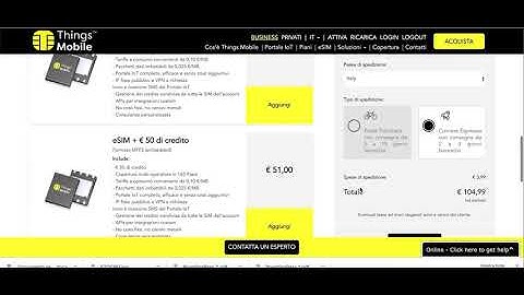 Things Mobile: Come acquistare una eSIM (eMBEDDED SIM MFF2) IoT e M2M con 100 € di credito incluso