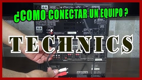 COMO CONECTAR UN EQUIPO TECHNICS DE 4 MODULOS (CD, TAPE, TUNER, AMPLIFICADOR) #tutorial