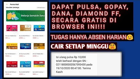 dibayar pulsa, gopay, diamonds ml. tugas cuman check in harian bro😜