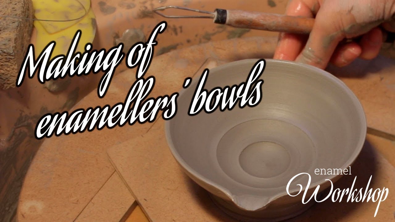 How enameller's bowls are made - enamel Workshop 