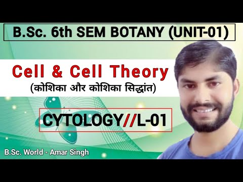 Bsc 6th Sem Botany Lec 01।। Cell and Cell theory।।Cytology 6th semester ...