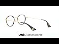 Gucci gg0608ok 001 49 21 145 black gold transparent glasses