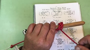 Tying Spanish Ring Knots From a 3 Part 4 Bight Casa Knot