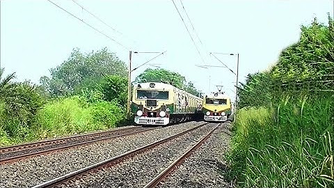 Crossing Between Two High Speedy Electric Multiple Unit Train of Eastern Railways || Indian Railways
