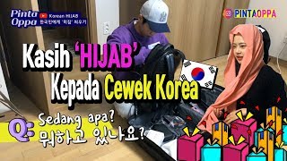 Cewek Korea mencoba HIJAB di KOREA😋