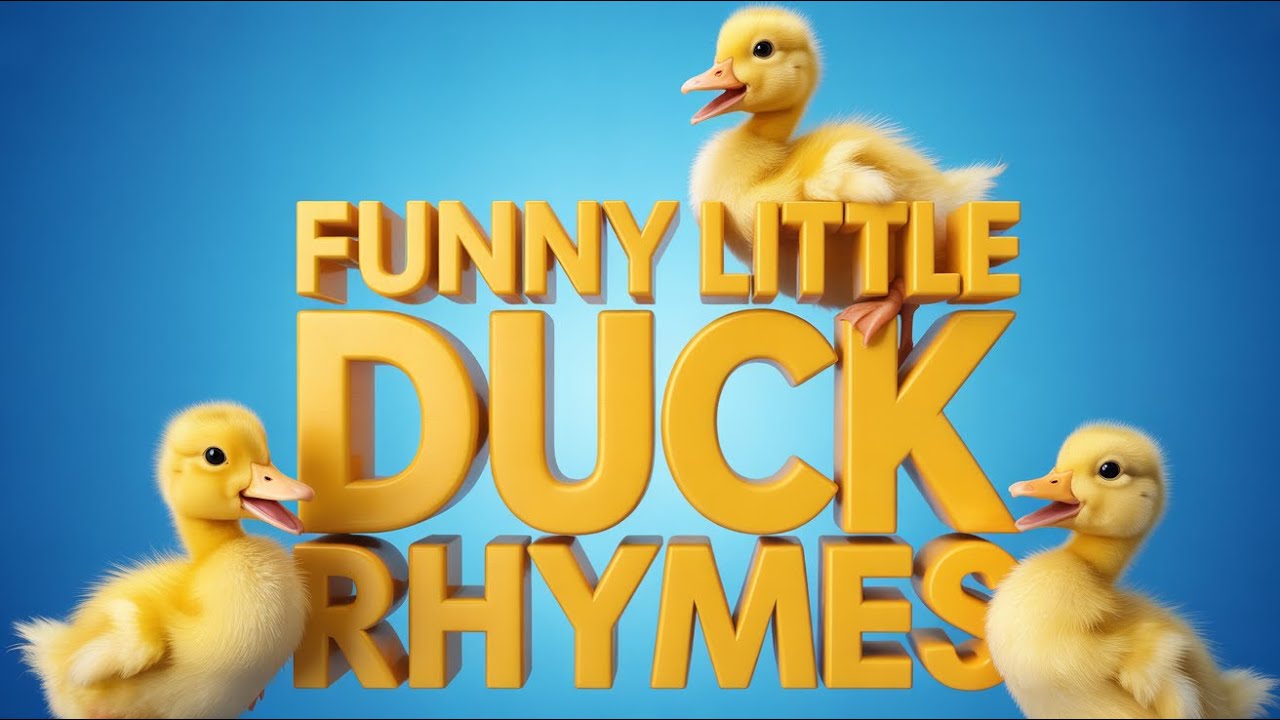 English Kids Duck Nursery Rhyme | Fun Quack Quack Song for Toddlers Preschoolers Baby Learning