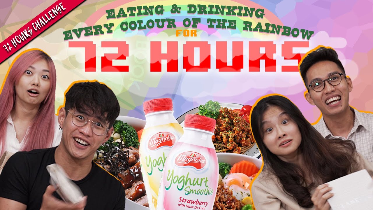Eating & Drinking Every Colour Of The Rainbow For 72 Hours!   72 Hours Challenge   EP 44