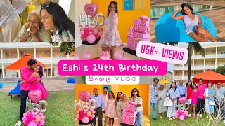 Eshi’s 24th Birthday?✨(සිංහල vlog) එයාට දීපු surprises ටික?| Family Day Out?? couplechannels