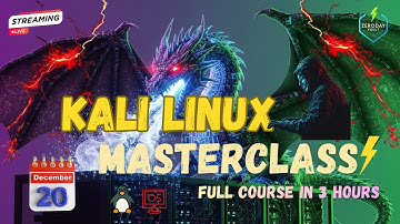 FREE Kali Linux Masterclass 🔥 | Kali Linux Commands, Basics & Ethical Hacking | Live Hindi | 3 Hours