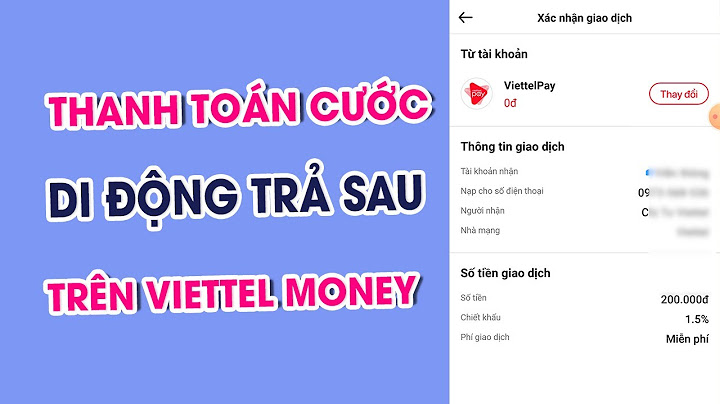 Thanh toán cước thuê bao trả sau viettel năm 2024