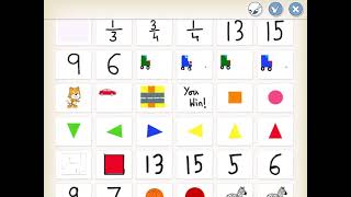 Maths fractions game coding in ScratchJr screenshot 5