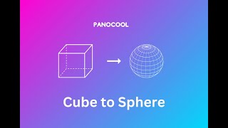 Convert 6 cube faces to a single sphere photo - Free tool