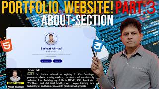 Build a Modern Portfolio About Section | HTML & CSS Tutorial | Bashrat365 | Part 3 Update