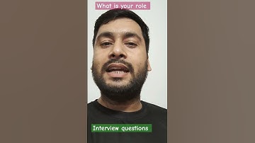What is your role #interview Question #developer  #coding #programming