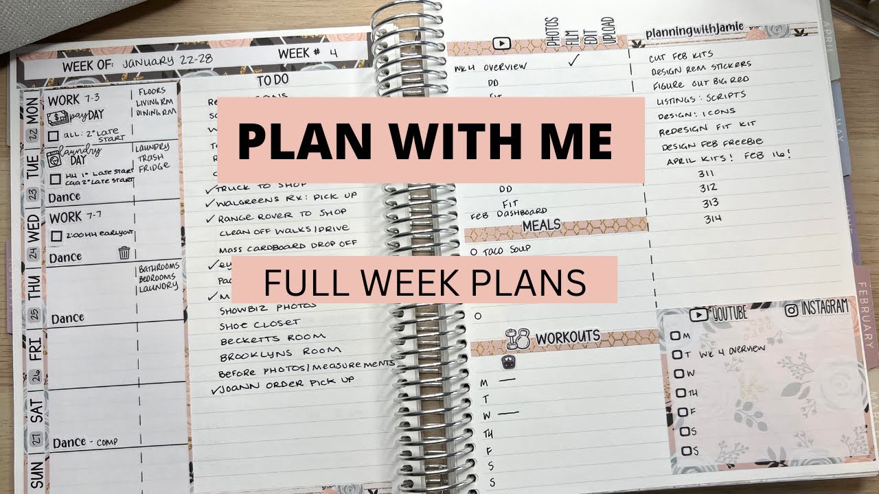 PLAN WITH ME | DAILY DUO | ERIN CONDREN | DAILY DUO PLAN WITH ME | WEEK ...