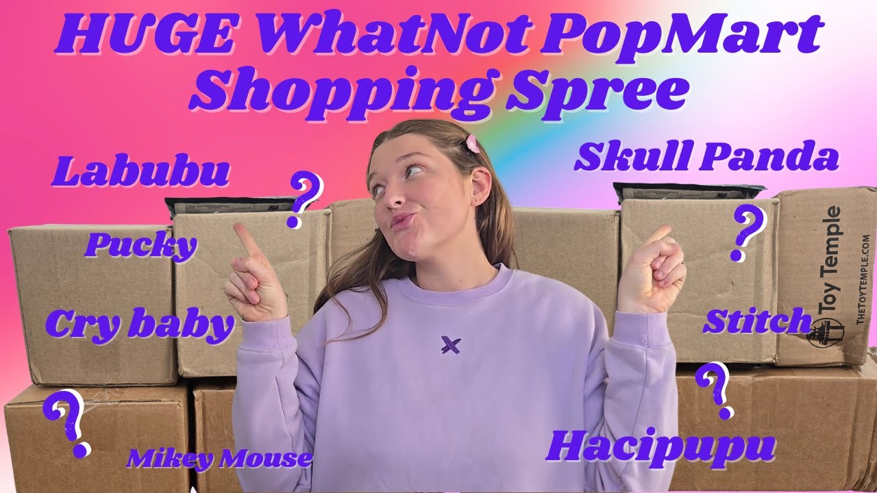 📦 WhatNot Pop Mart Blind Box Unboxing Haul! | Labubu, Hacipupu, Stitch, Mikey & Skullpanda 😍✨