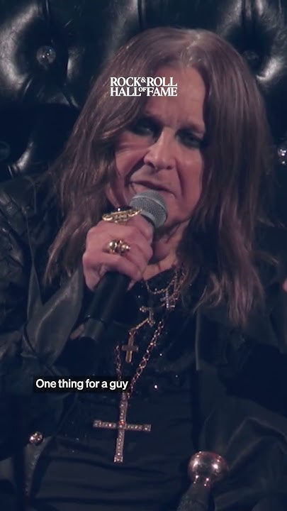 ozzy osbourne induction speech