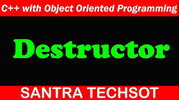 #12 | Destructor in Object Oriented Programing with C++ in tamil