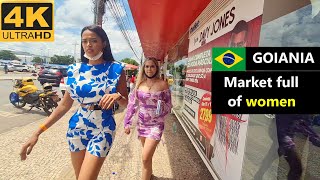 Goianiada Brezilyalı Kadınlarla Dolu Pazar Yeri - Goias Brezilya