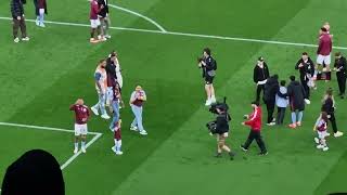 Aston Villa lap of honour after the Liverpool game 13/05/24