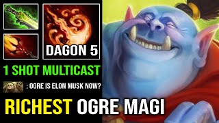 WTF 1 Shot Multi Cast Midas LEVEL 5 Dagon Ogre Magi 100% Perma Stun Richest Hero in Dota 2