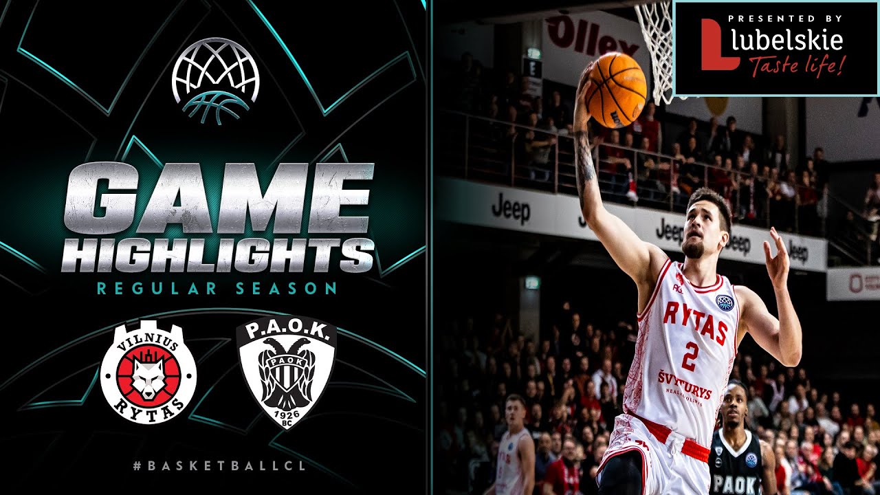 Rytas Vilnius v PAOK mateco PlayIns Game 1 Highlights