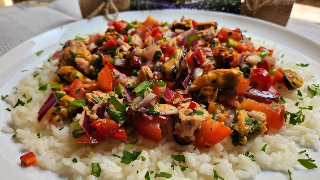 Ensalada de Arroz y Mejillones 😋